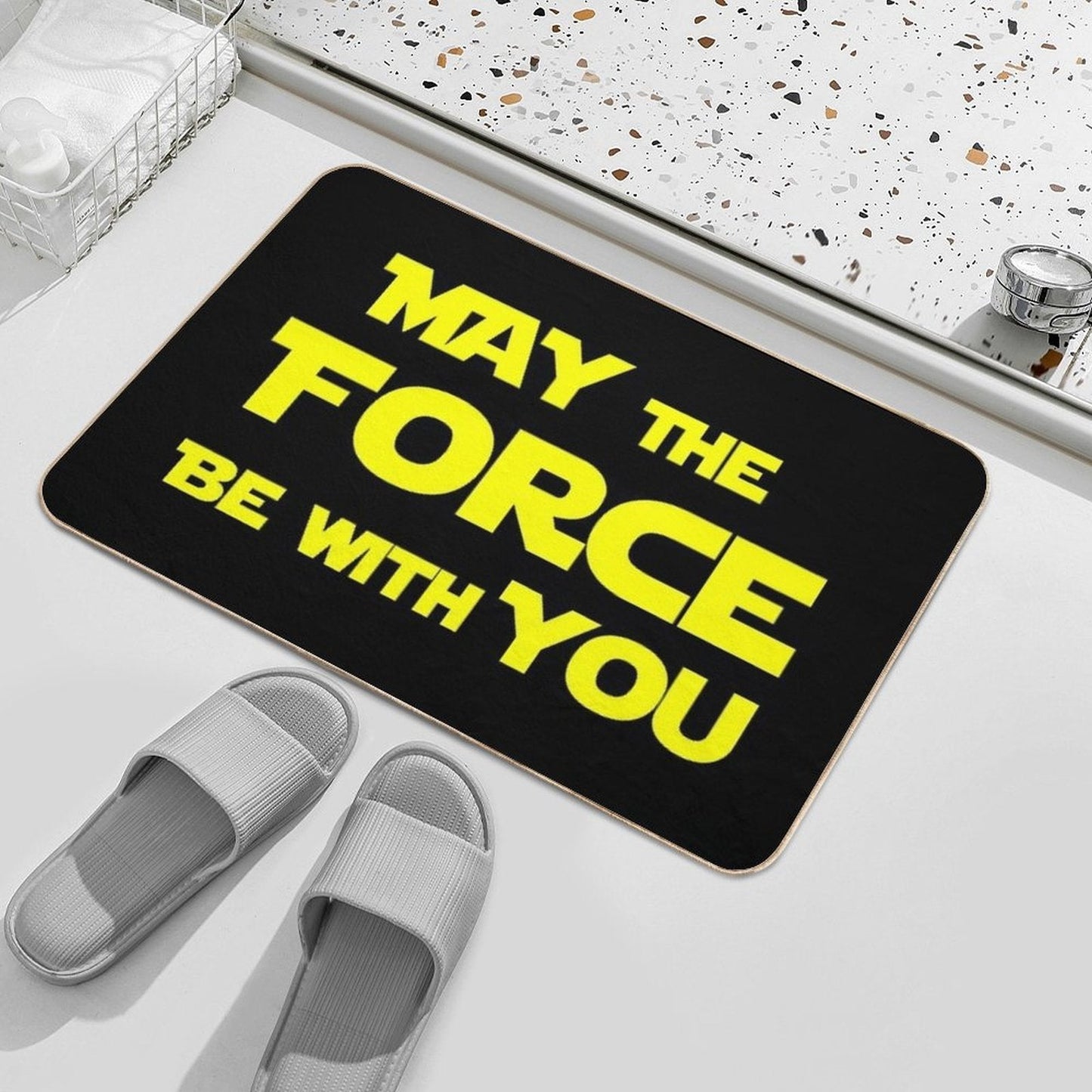 May The Force Be With You  Fade-Resistant Bath Mat