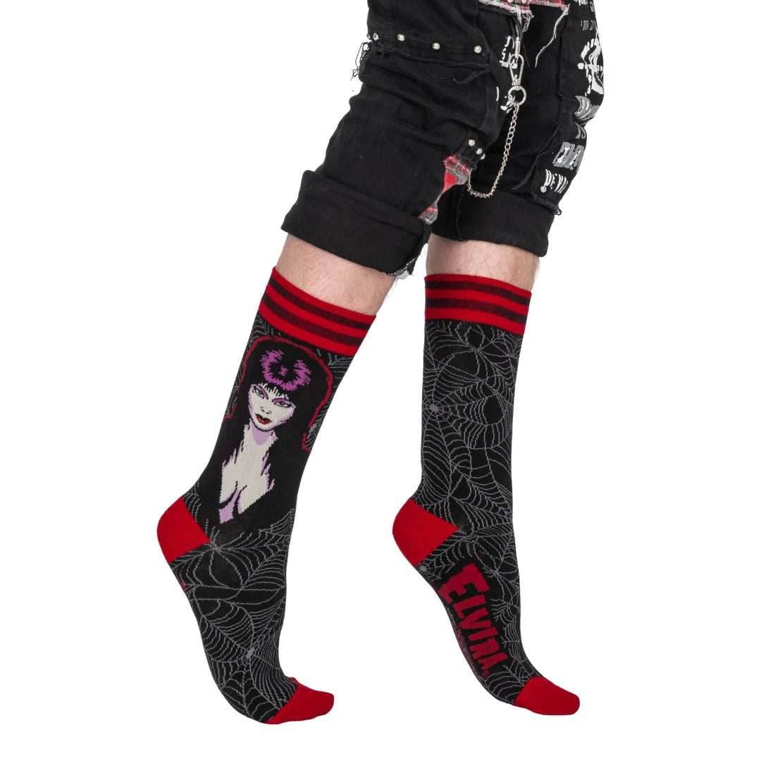 Elvira Mistress of the Dark Crew Socks - 