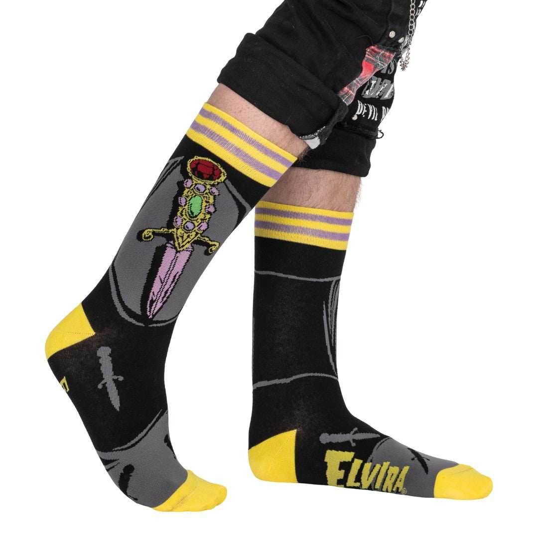 Elvira I Cut You Crew Socks - 