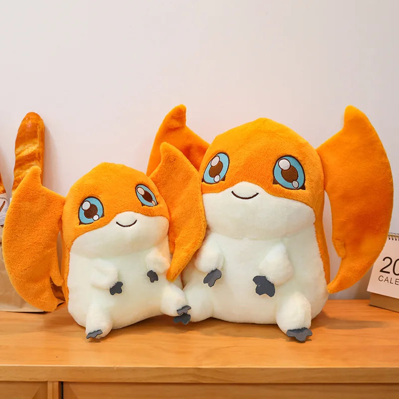 35cm Kawaii Digimon Adventure Anime Figure Toy Patamon Cartoon Sitting Position Doll Soft Pillow Decoration Girls Birthday Gift