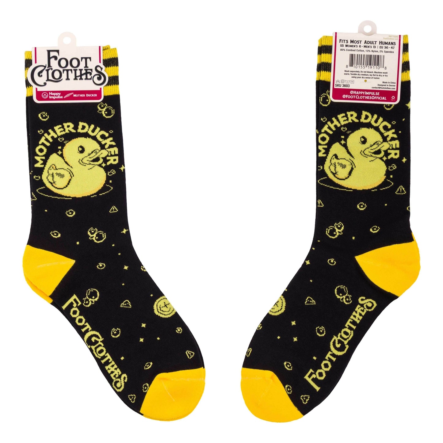 Mother Ducker Crew Socks - 