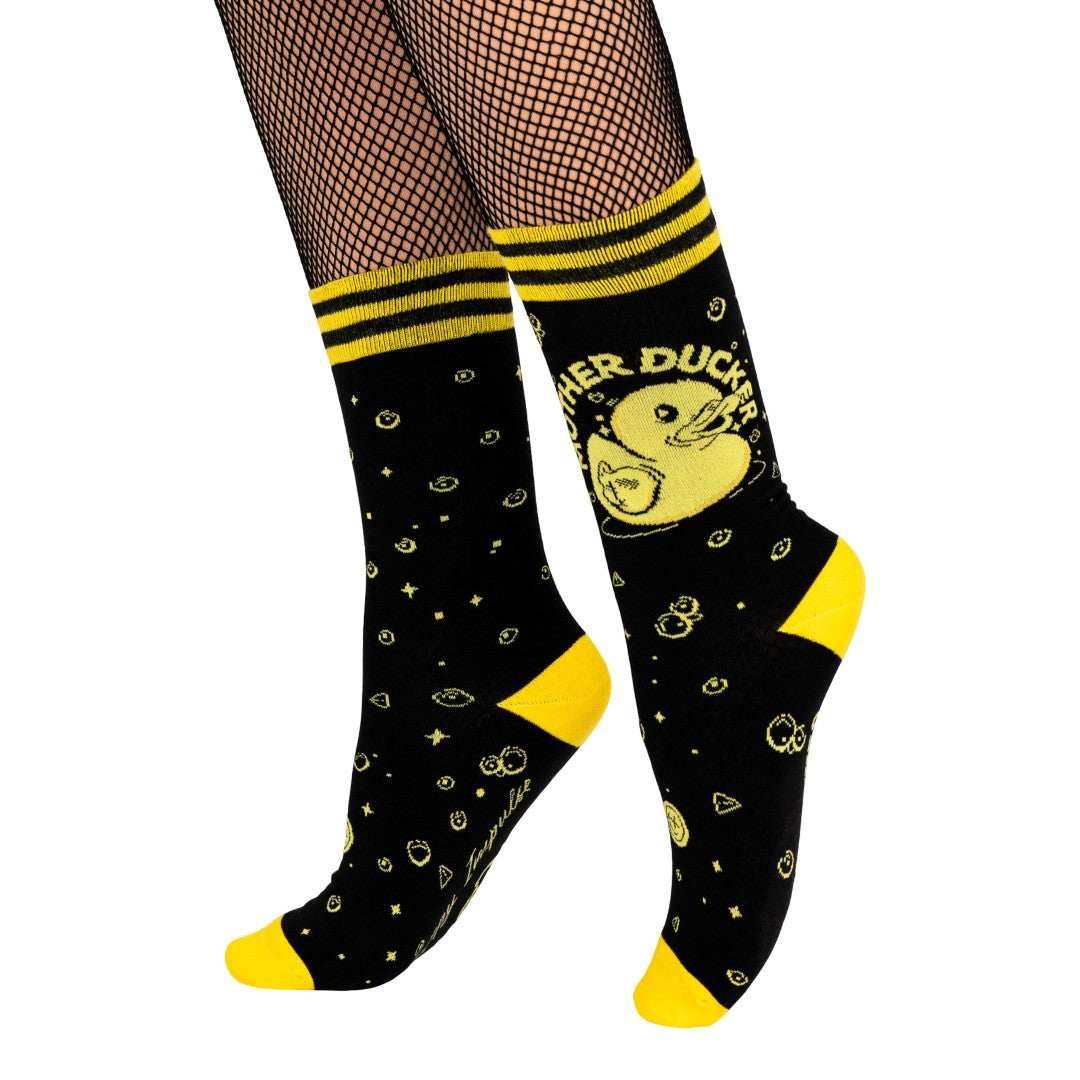 Mother Ducker Crew Socks - 