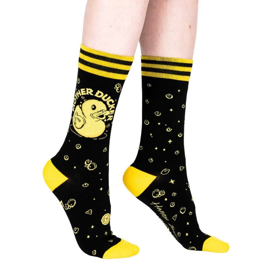 Mother Ducker Crew Socks - 
