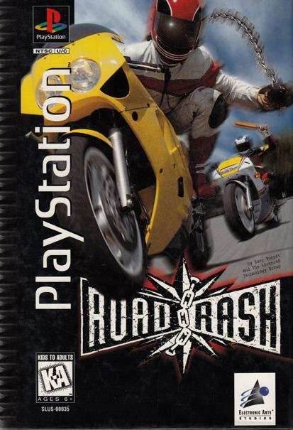 Road Rash Long Box (Playstation) - Game Manual Only