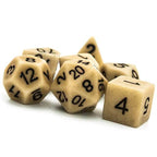 Brown Imitation Stone DND Dice RPG Resin Dice (46g) - 
