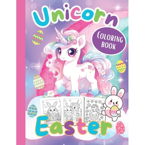 Unicorn Easter Coloring Book -Easter Coloring Books for Kids