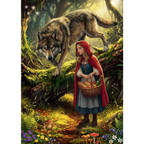 Trefl Premium Plus Enchanted Fairy Tales Little Red Riding Hood and the Wolf 500 Piece Puzzle