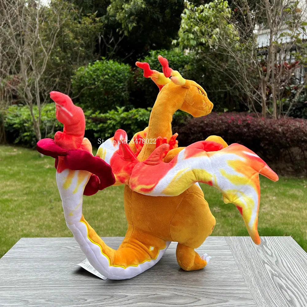 37cm 2 Styles Pokemon Plush Shiny Dynamax Charizard Gigantamax Dragon Cartoon Stuffed Toy Soft Doll High Quality