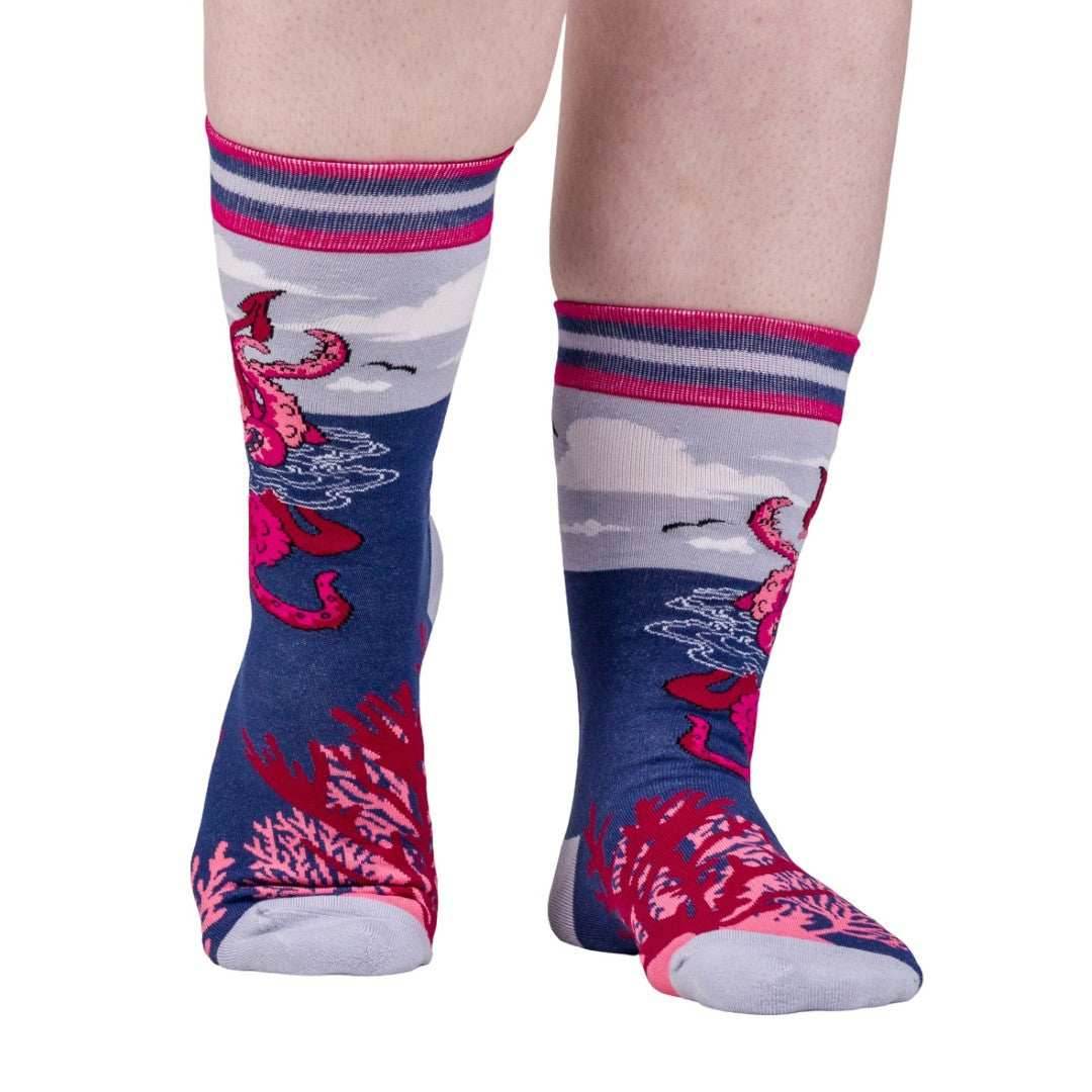 Cute Kraken Crew Socks - 