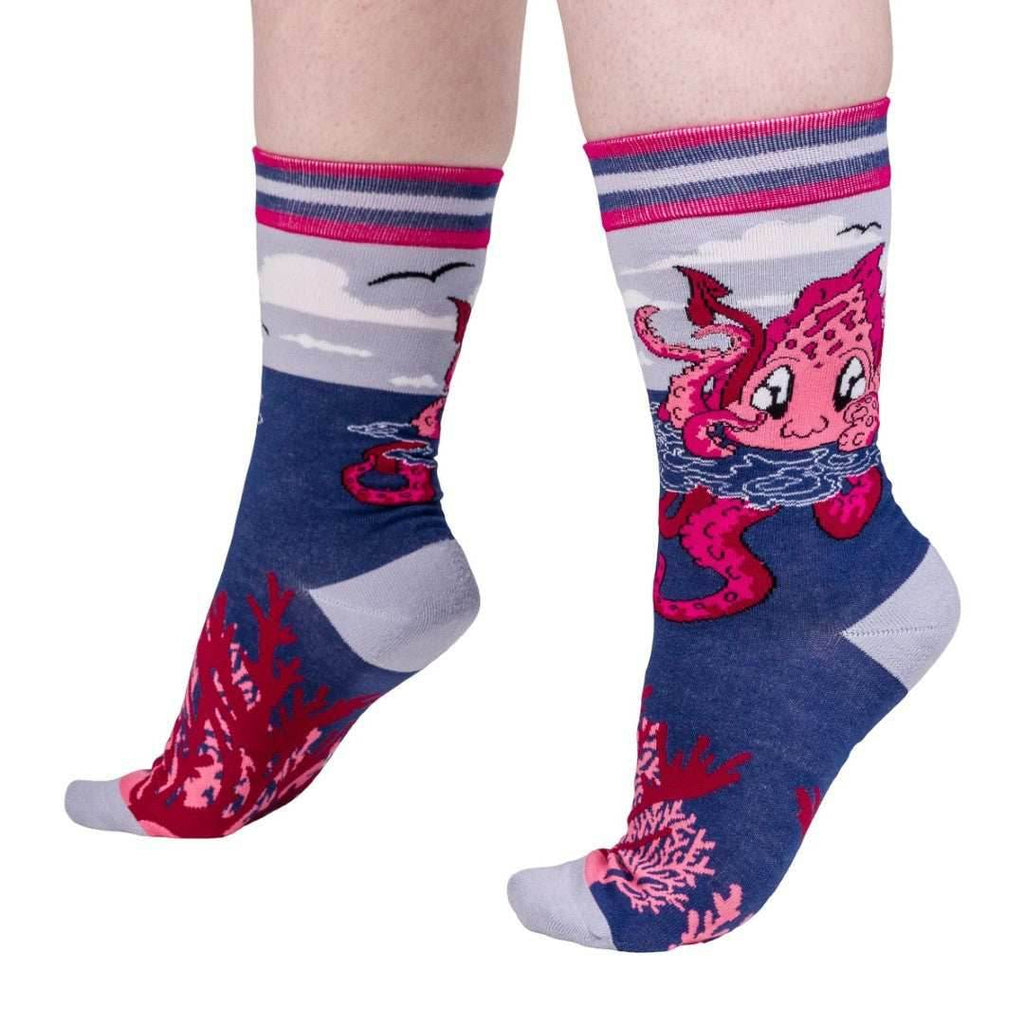 Cute Kraken Crew Socks - 