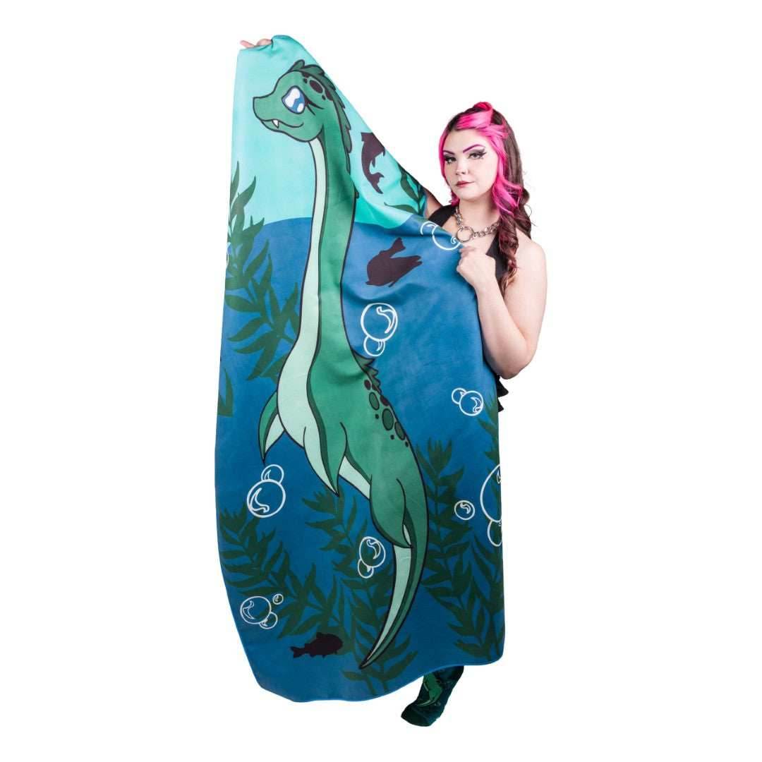 LIMITED Cute Nessie Quick Dry Suede Beach Towel - 