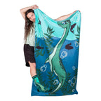 LIMITED Cute Nessie Quick Dry Suede Beach Towel - 
