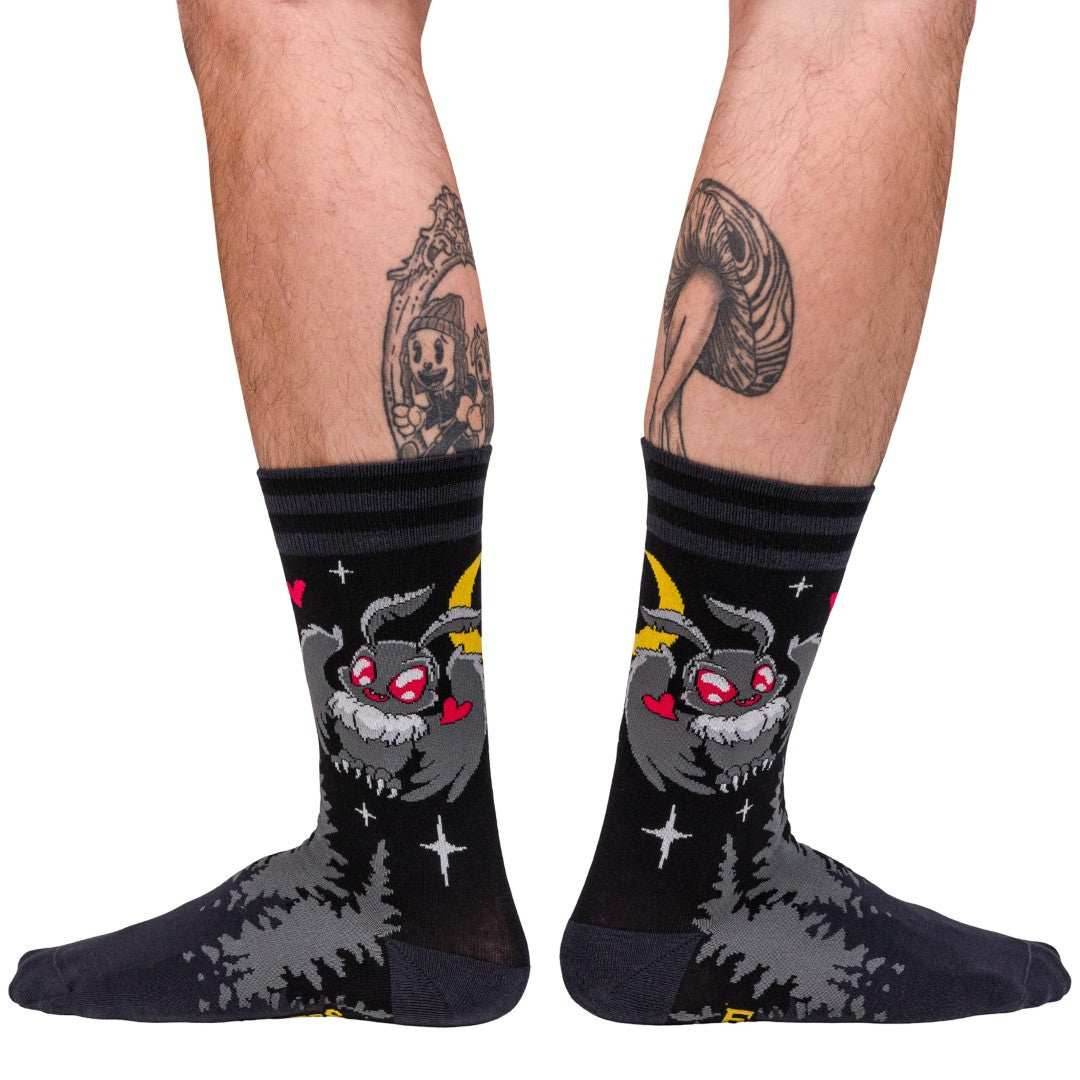 Cute Mothman Crew Socks - 
