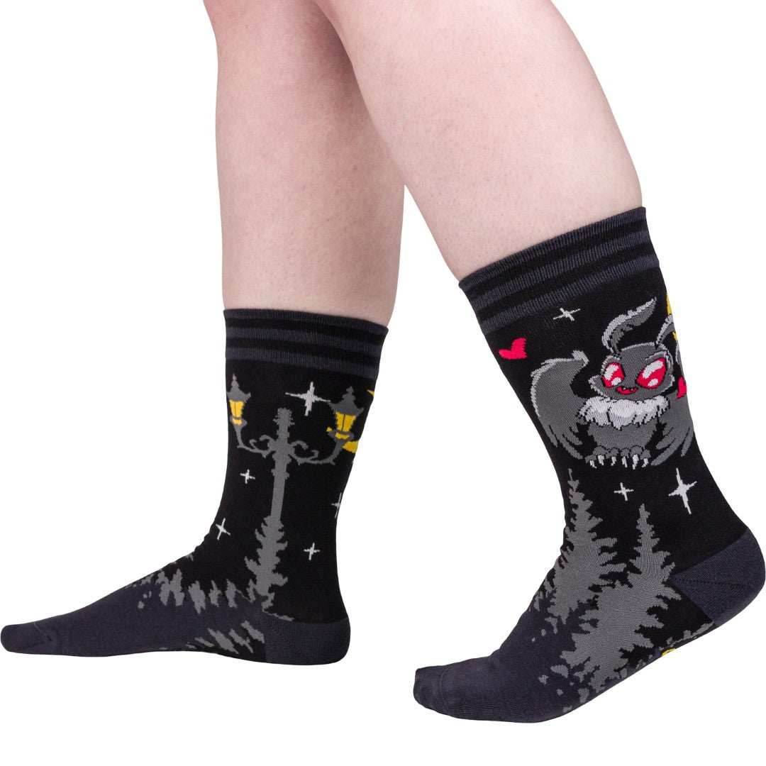Cute Mothman Crew Socks - 