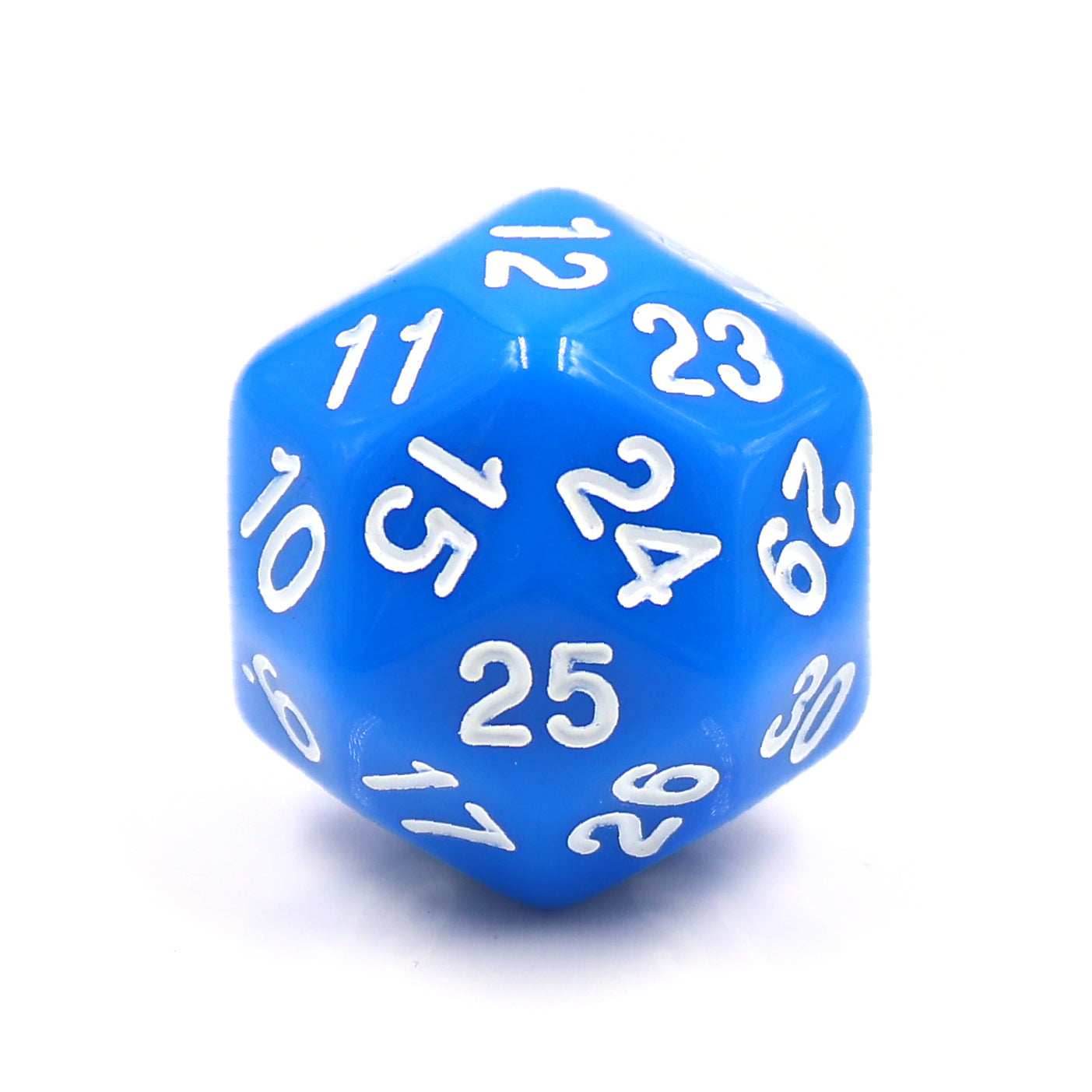D30 Blue Opaque Single Die 30 Sided/s by HDdice / HengDadice - 