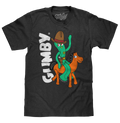 Gumby and Pokey Cowboy T-Shirt - Charcoal Gray Heather