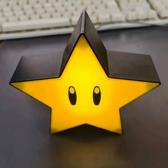 LED Question Mark Night Light Games Toy Children Table Lamp USB Charging Kids Birthday Gift - Star