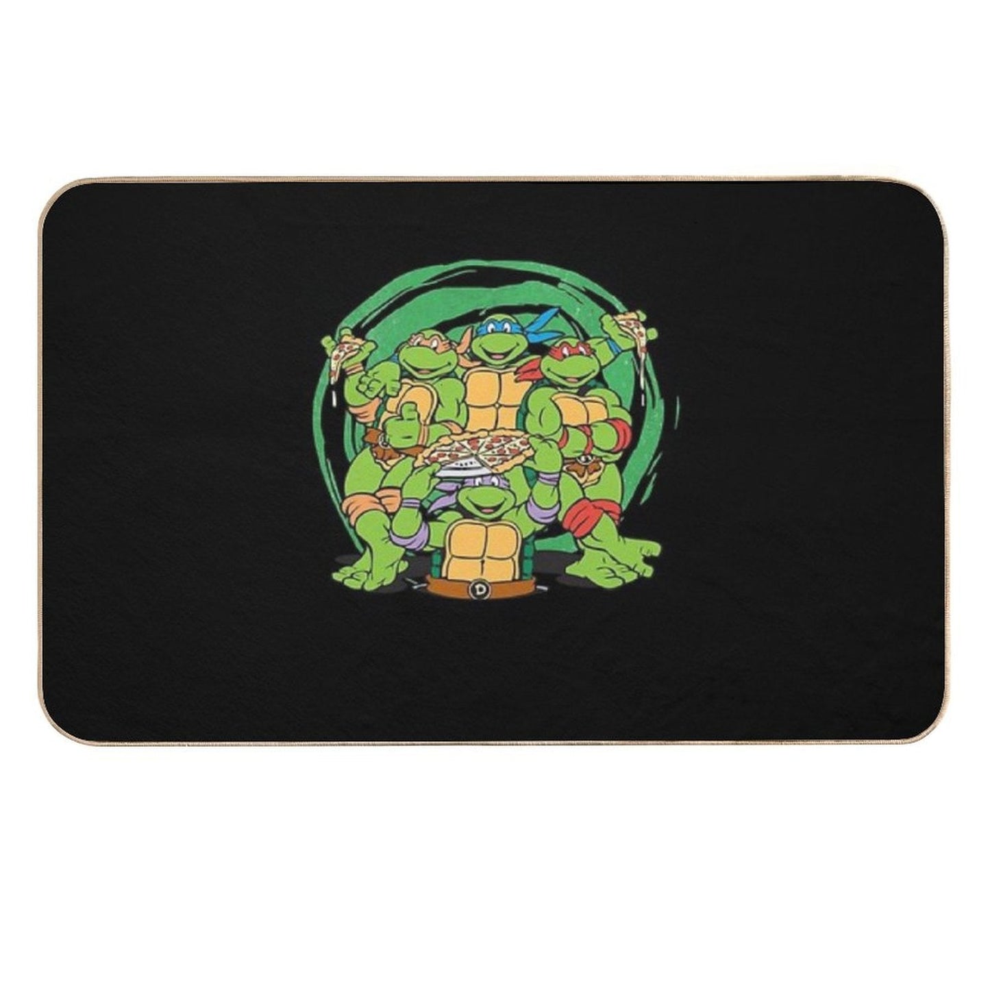 Teenage Mutant Ninja Turtles  Awesome For Music Fan  Easy Maintenance Bath Mat