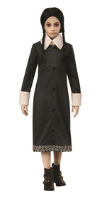 Wednesday Addams Family Black Dress Child Costume Small 4-6