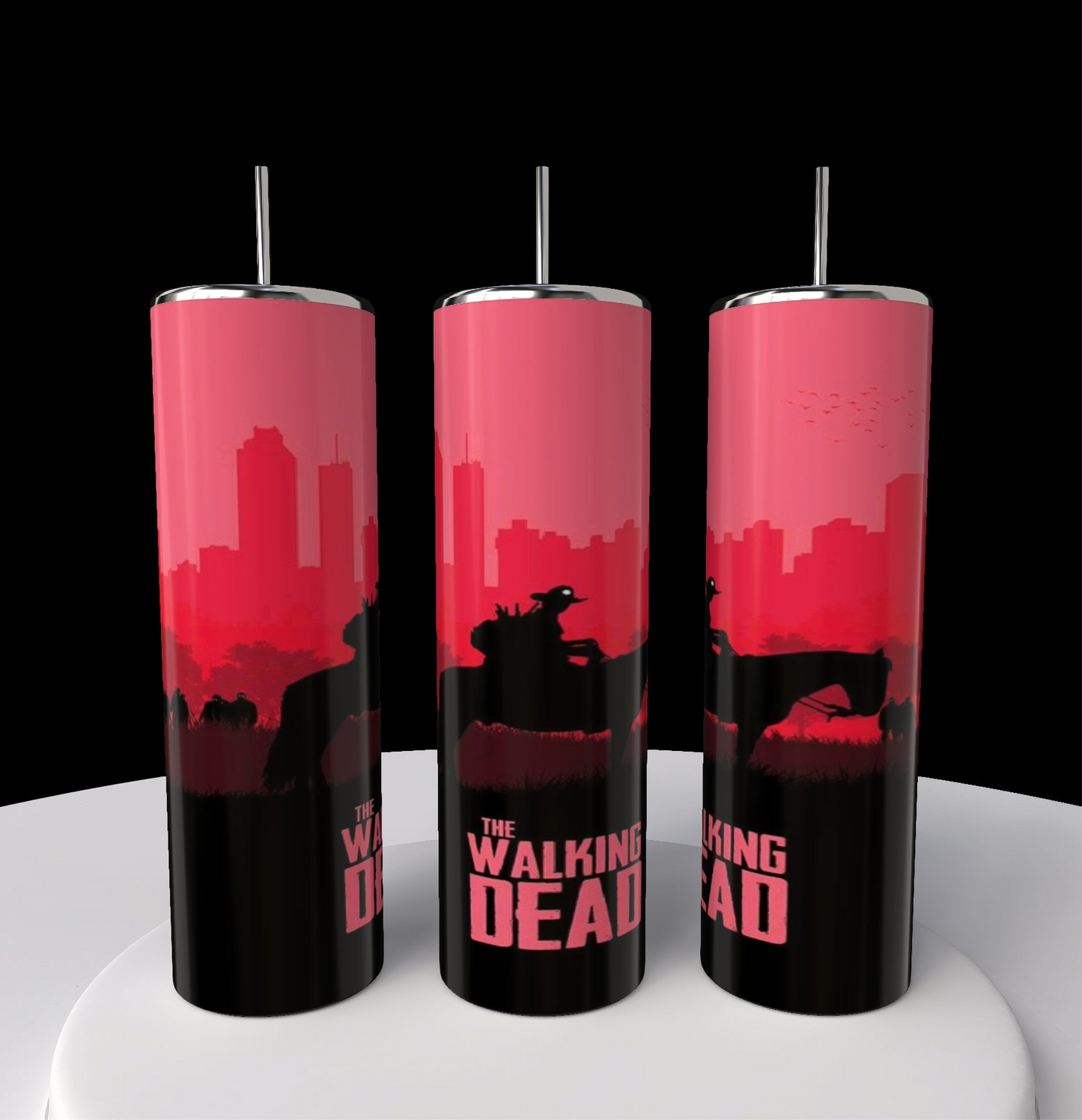 Red | The Walking Dead 20oz Skinny Tumbler