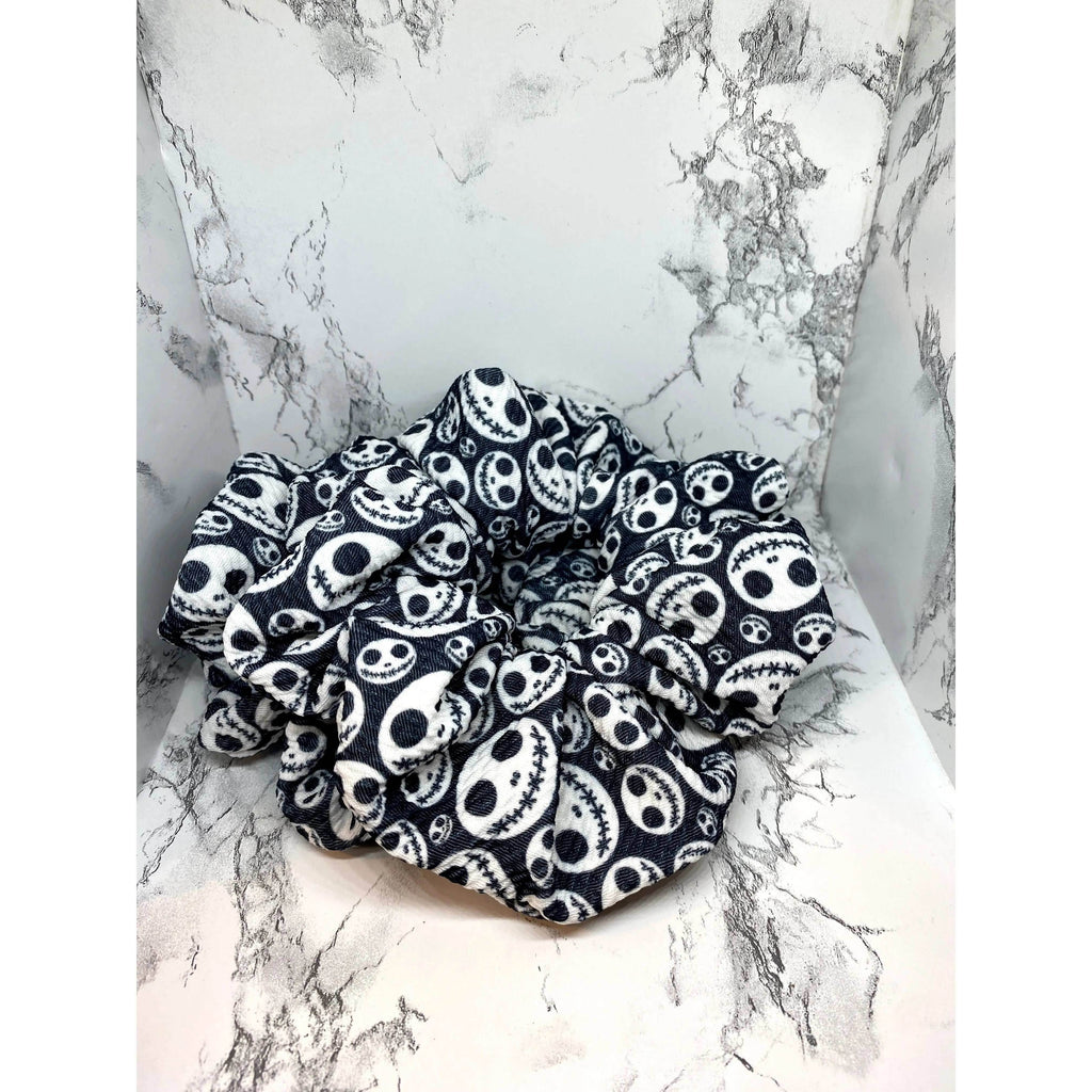 Jack Face Halloween Bullet Scrunchie - 