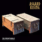 3D Printed Asgard Rising Chests Set 28mm - 32mm Ragnarok D&D