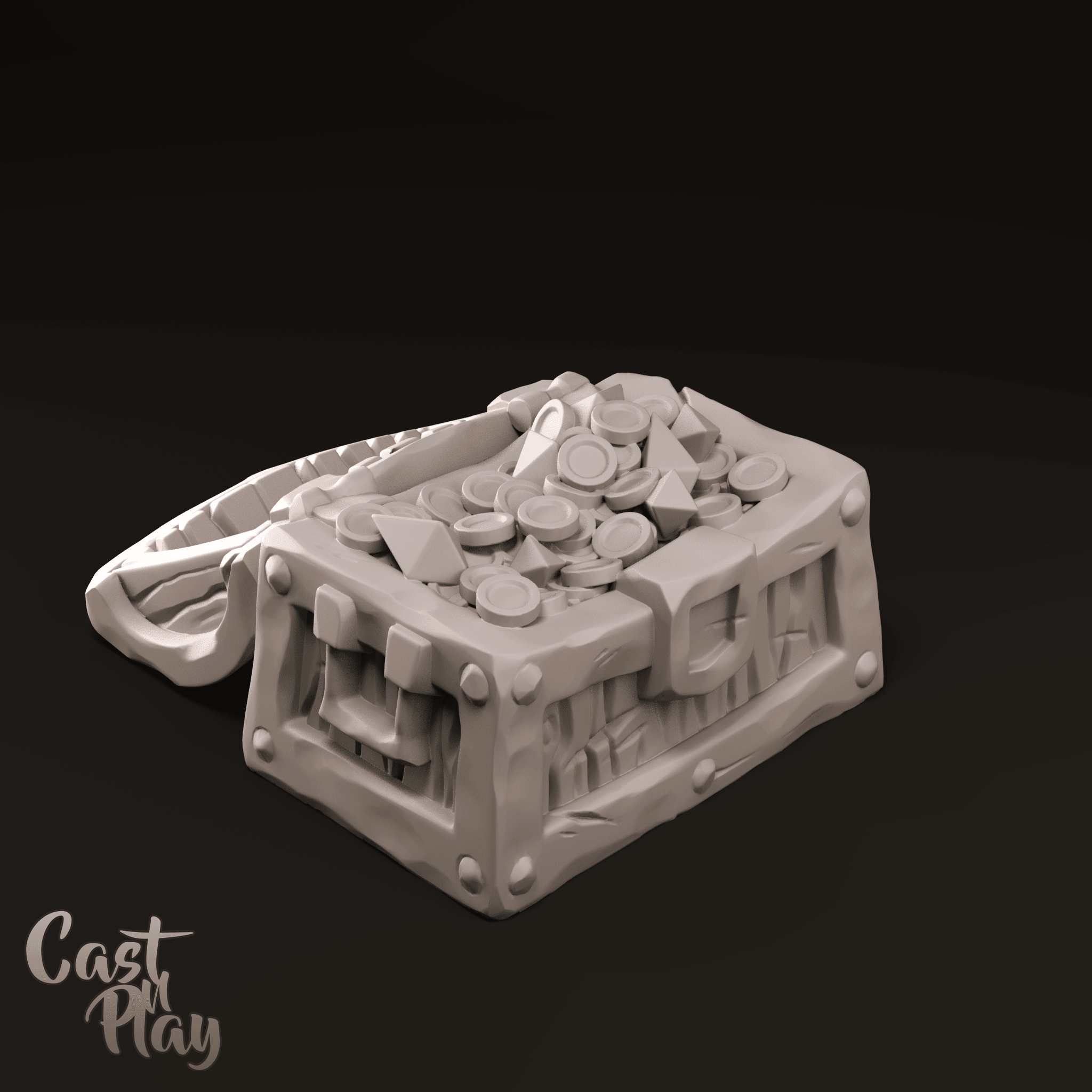 3D Printed Cast n Play Loot Chest 28mm 32mm D&D