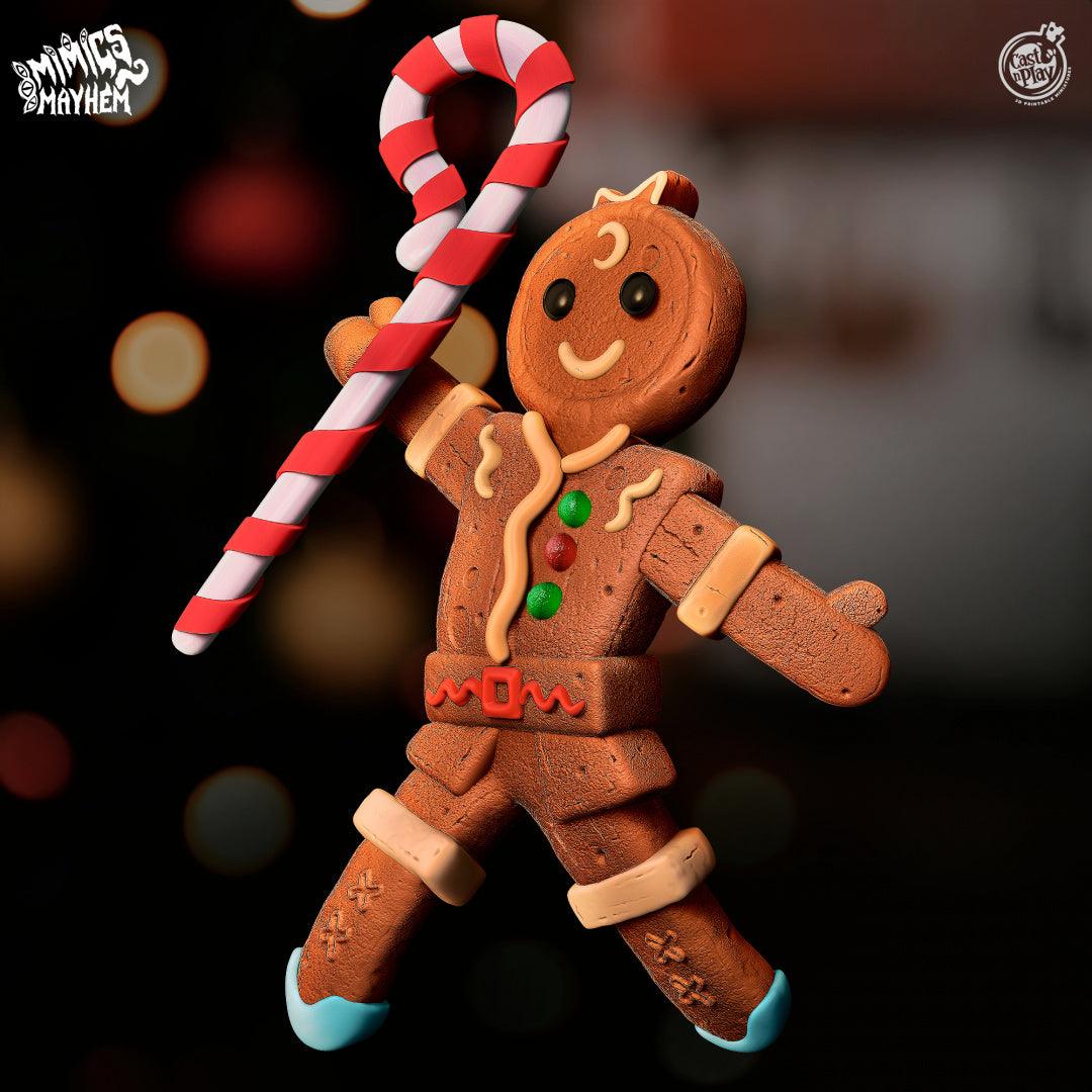 3D Printed Cast n Play Mimics Mayhem - GingerBread man mimic 28mm 32mm D&D
