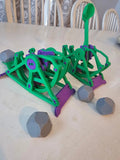 Mini Catapult Launcher - 3D Printed STEM Toy | 20-30 ft