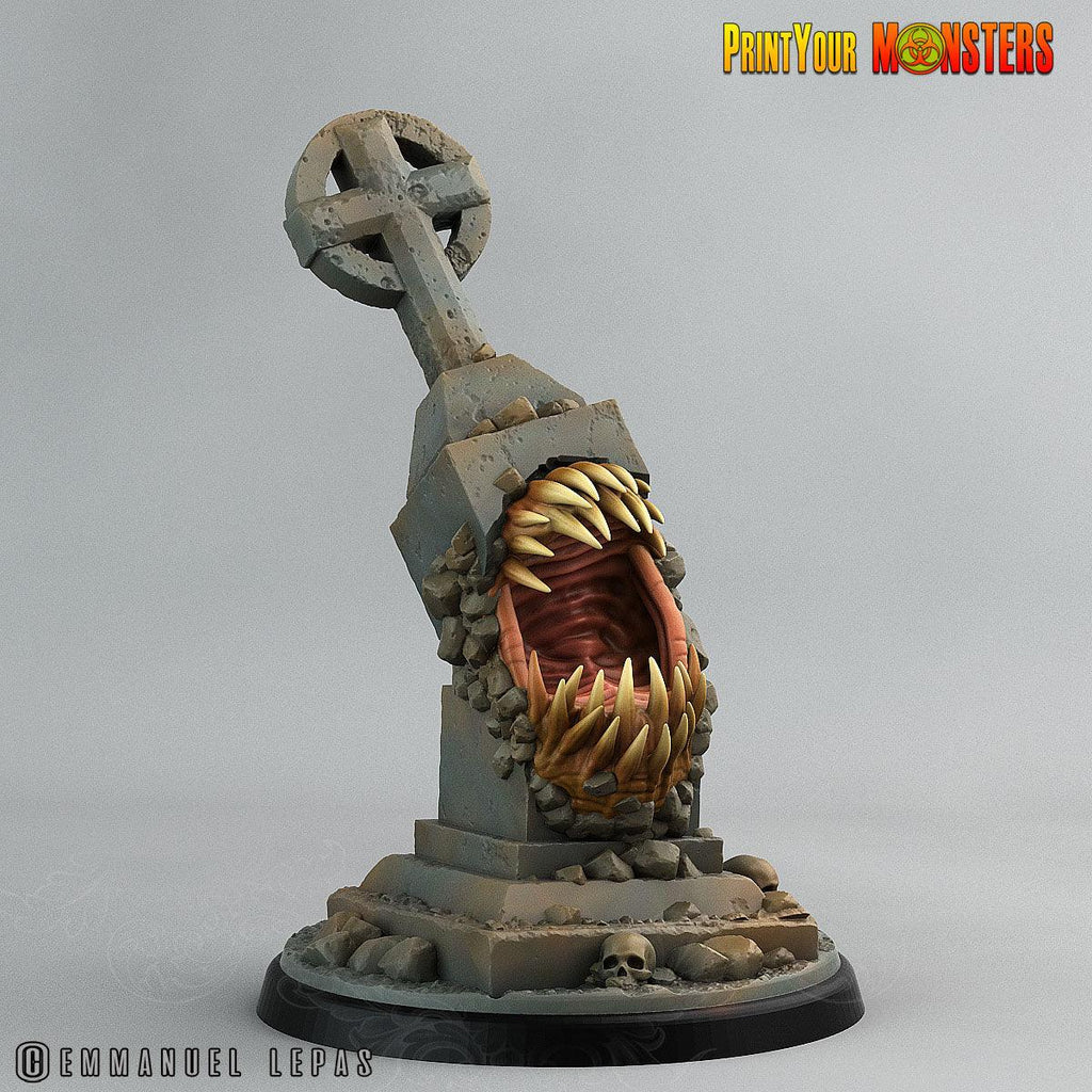 3D Printed Print Your Monsters Graveyard Mimic The Living Graveyard 28mm - 32mm D&D Wargaming