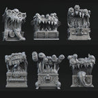 3D Printed Print Your Monsters Mimics Treasure Chests Set 28mm - 32mm D&D Wargaming