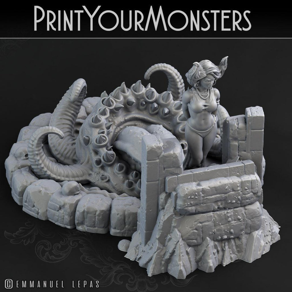 3D Printed Print your Monster Mutant Mimic 28 32mm D&D