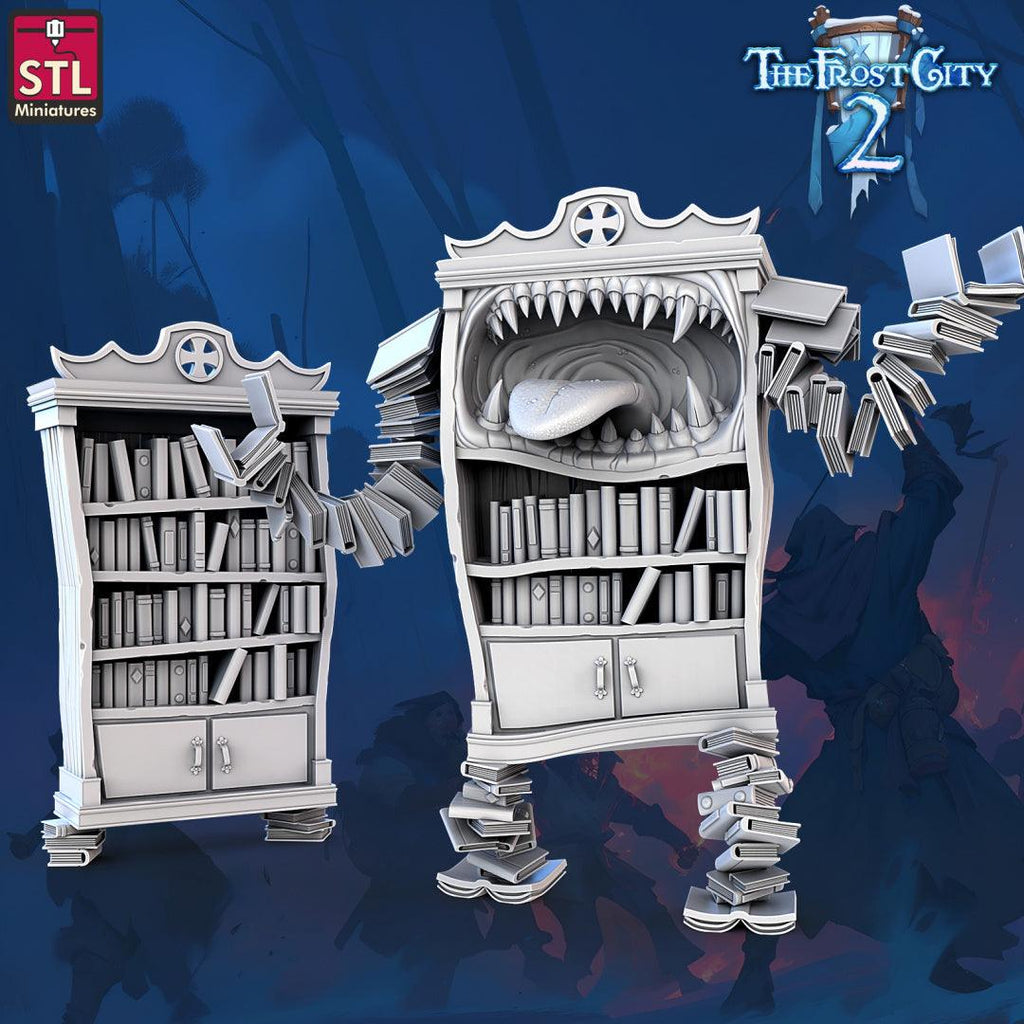 3D Printed STL Miniatures Mimics Set The Frost City 2 28 - 32mm War Gaming D&D