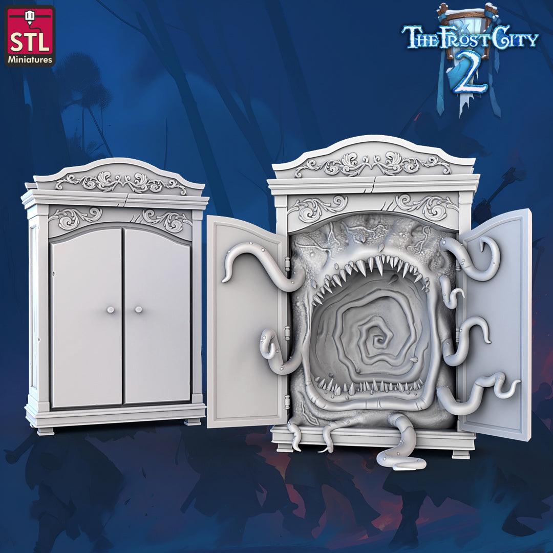 3D Printed STL Miniatures Mimics Set The Frost City 2 28 - 32mm War Gaming D&D