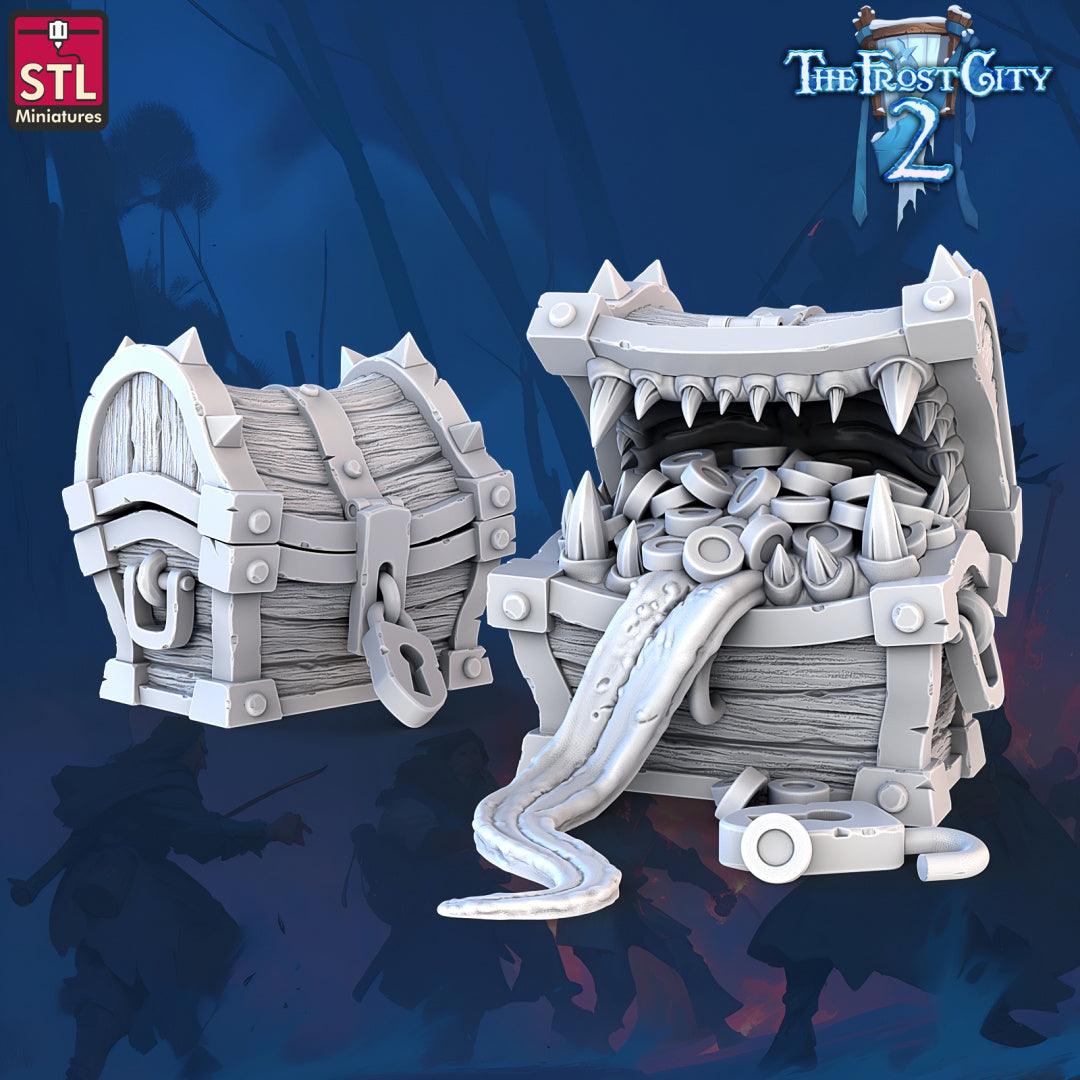 3D Printed STL Miniatures Mimics Set The Frost City 2 28 - 32mm War Gaming D&D