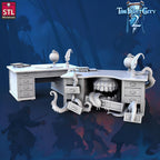 3D Printed STL Miniatures Mimics Set The Frost City 2 28 - 32mm War Gaming D&D