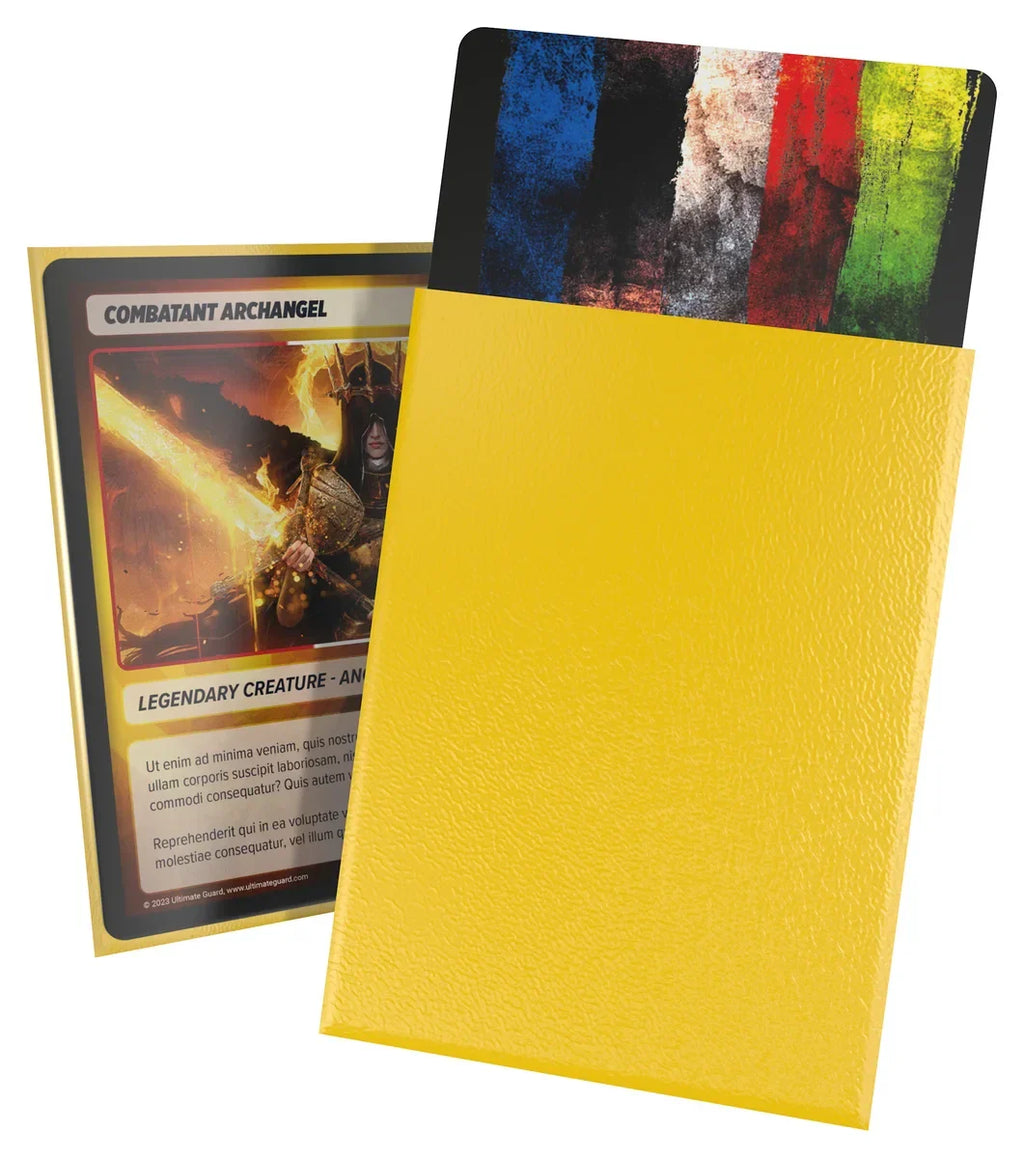 CORTEX SLEEVES MATTE STANDARD SIZE (100) - YELLOW