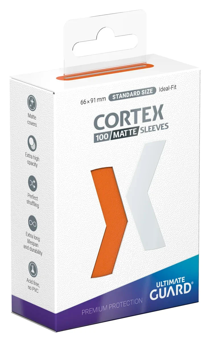 CORTEX SLEEVES MATTE STANDARD SIZE (100) - ORANGE