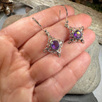 Annalise Gemstone Trinity Knot Earrings