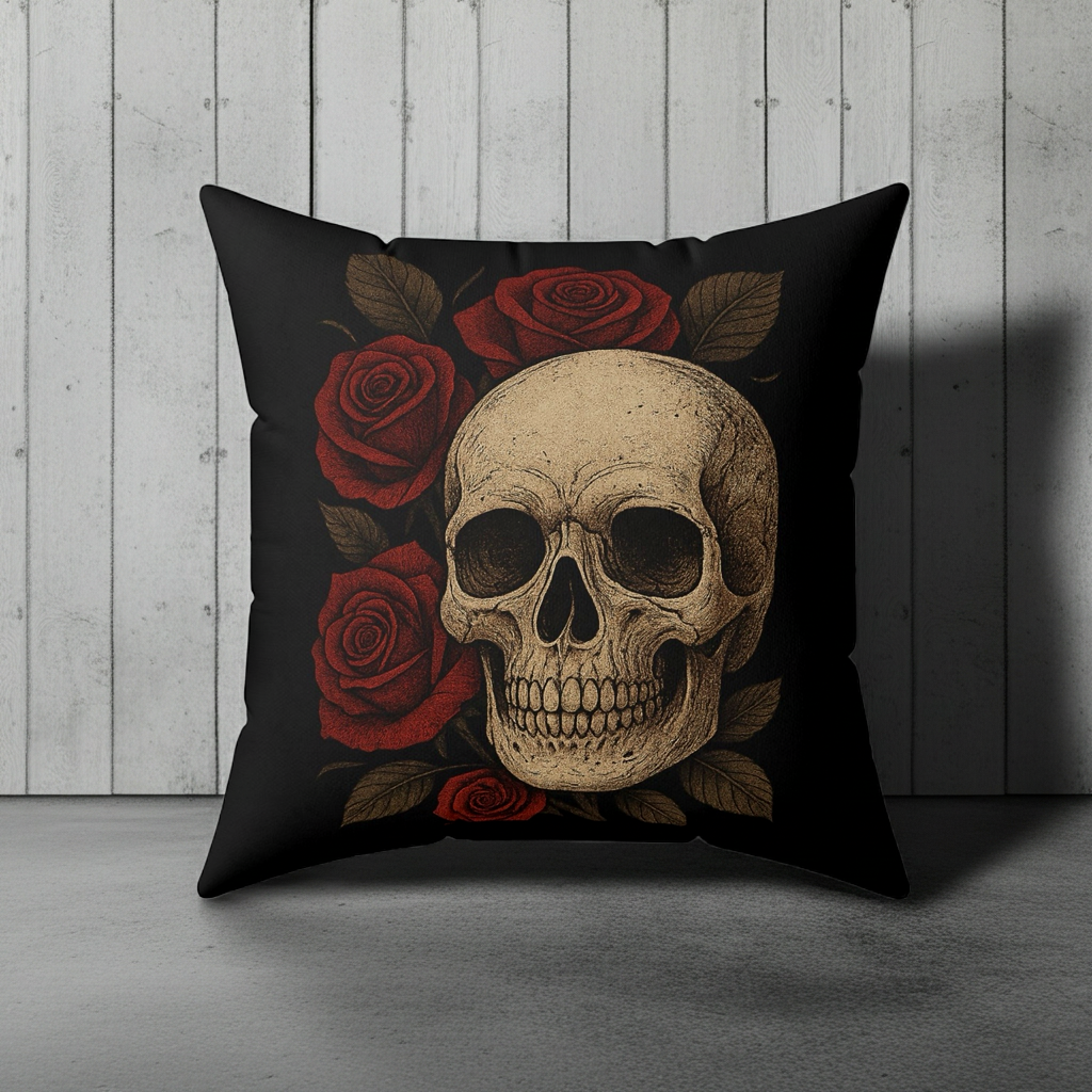 Gothic Skull Rose
