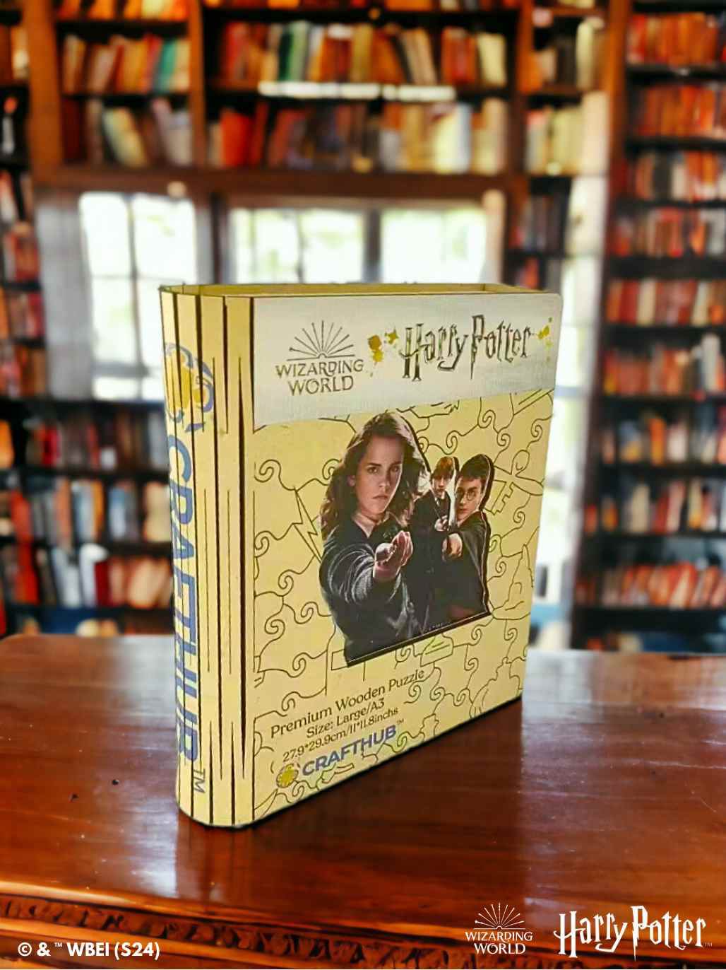 Harry Potter - The Hogwarts Heroes Wooden Jigsaw Puzzle - A4 + Wooden Gift Box