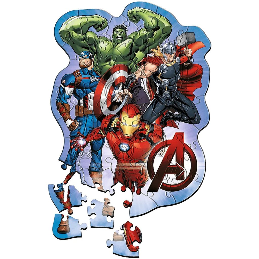 Trefl Wood Craft 50 Piece Wooden Puzzle - Marvel Avenger's Adventures