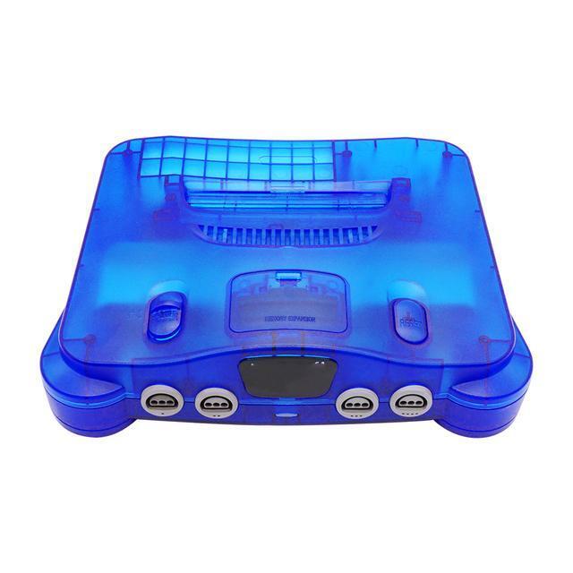 N64 Replacement Console Shell Housing Translucent Blue Nintendo 64