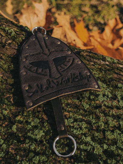 Viking Leather Key Holder - Olive