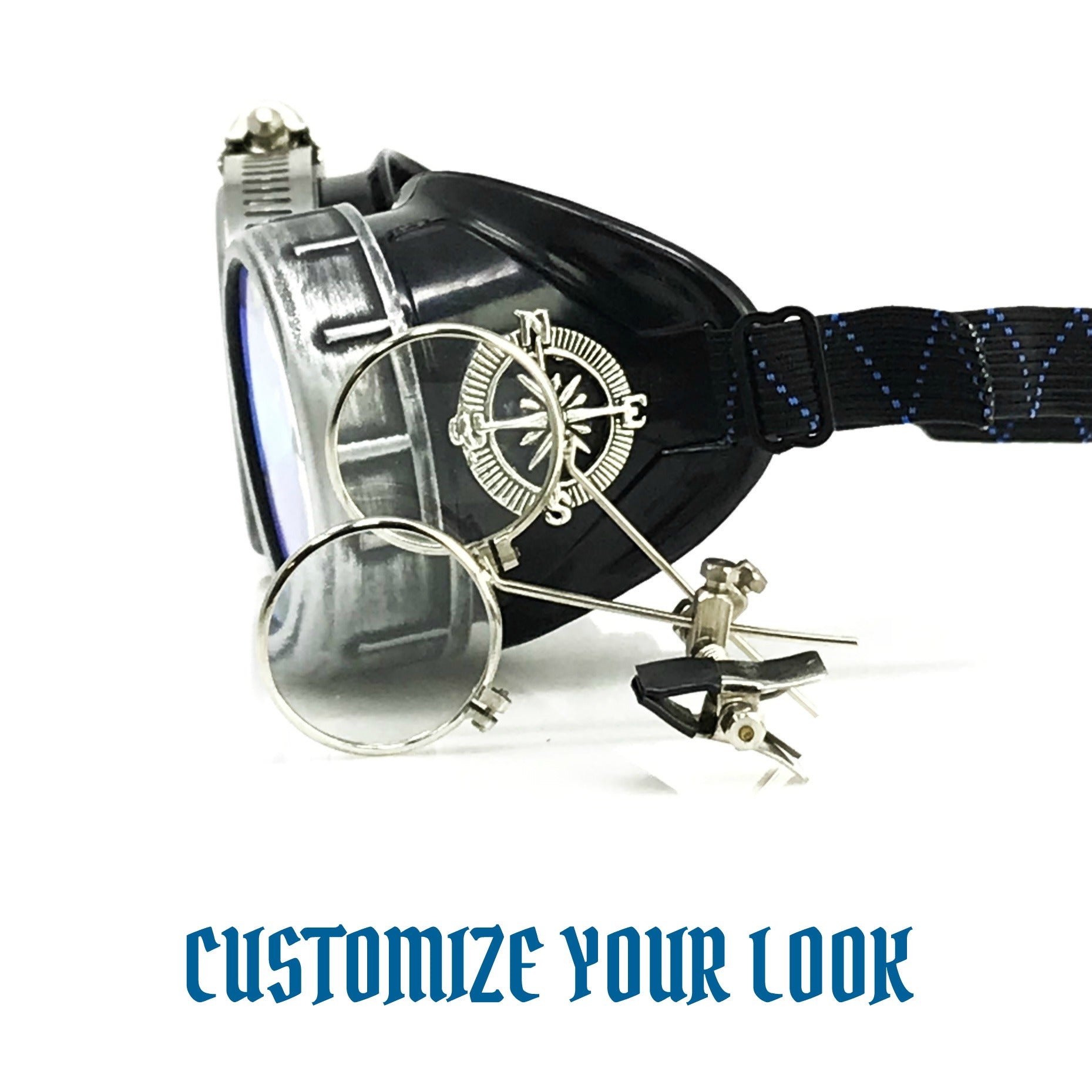 DJ approved glasses Rave eyewear with magnifying eye loupes kaleidoscope lenses