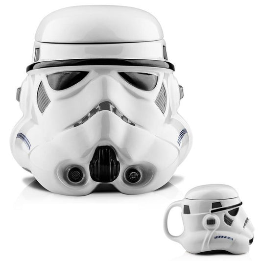 3D Ceramic Coffee mug double wall tea cup Star Wars Darth Vader and Storm Trooper