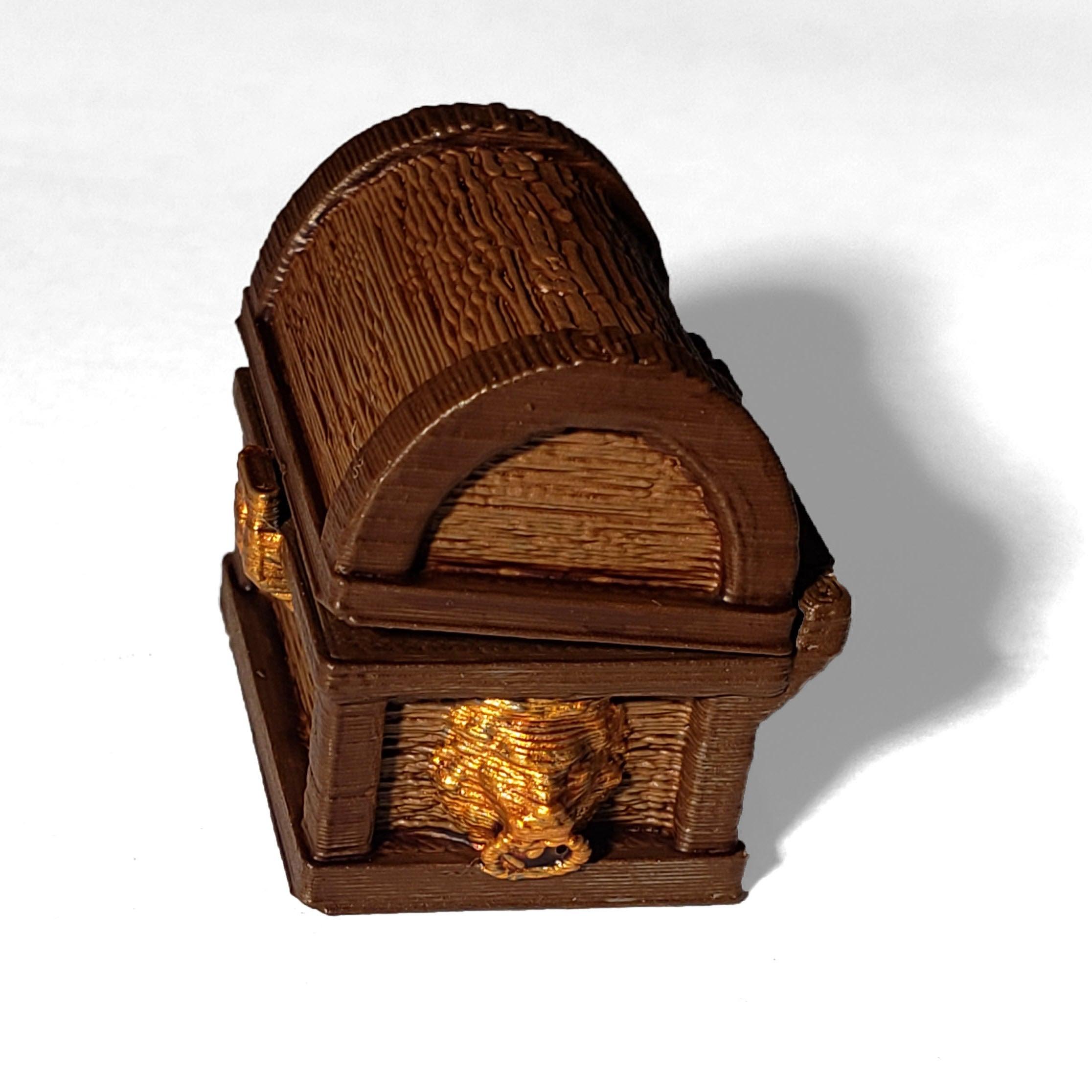 DnD Miniature Opening Lid Treasure Chest Digital STL Download