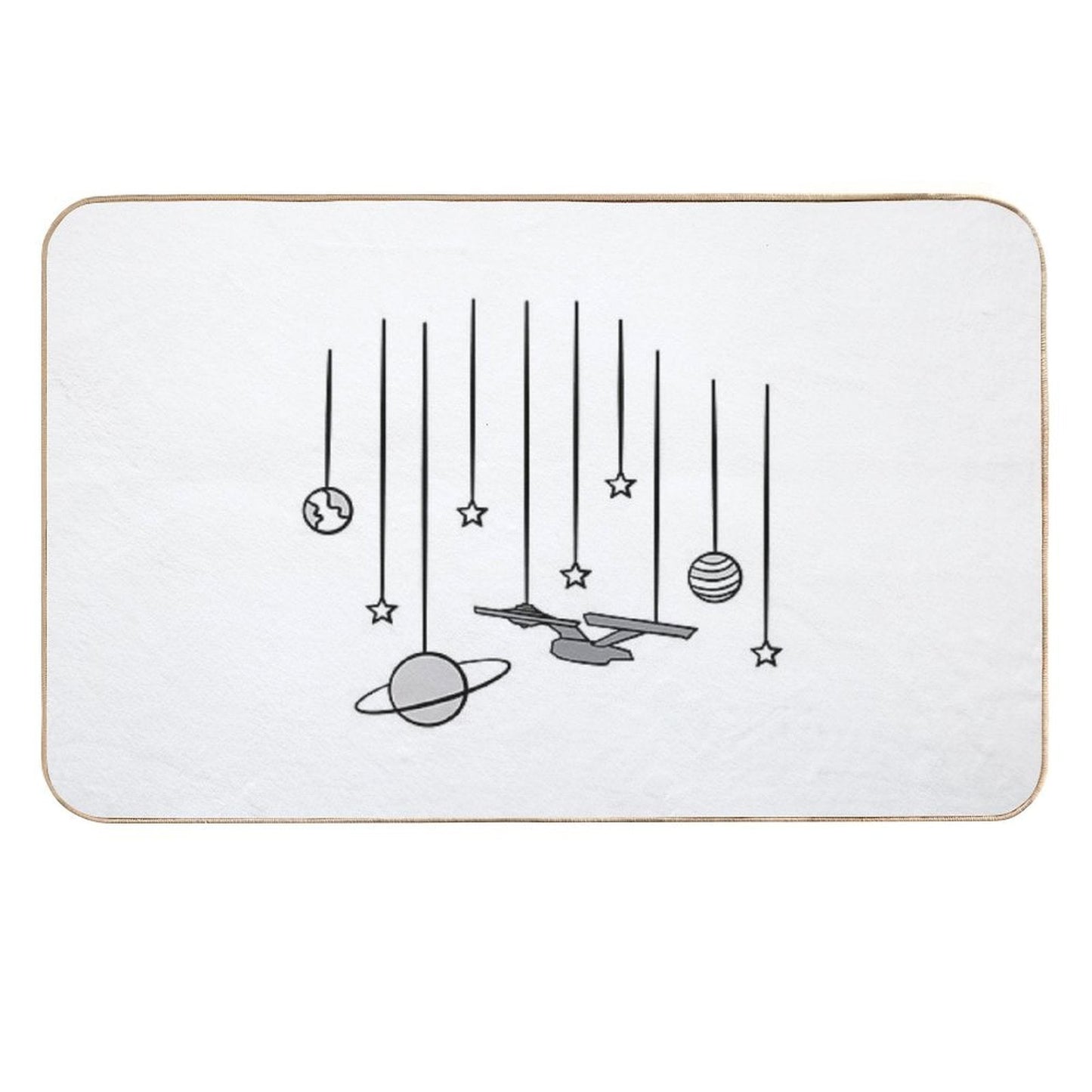 Star Trek USS Enterprise Durable Bath Mat