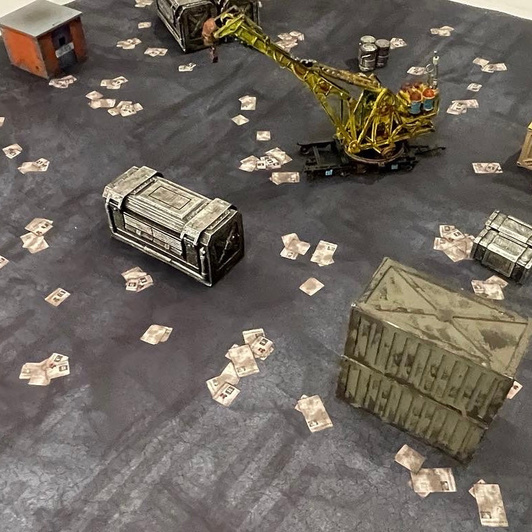 3x3 'Asphalt' F.A.T. Mat Battle Gaming Mat
