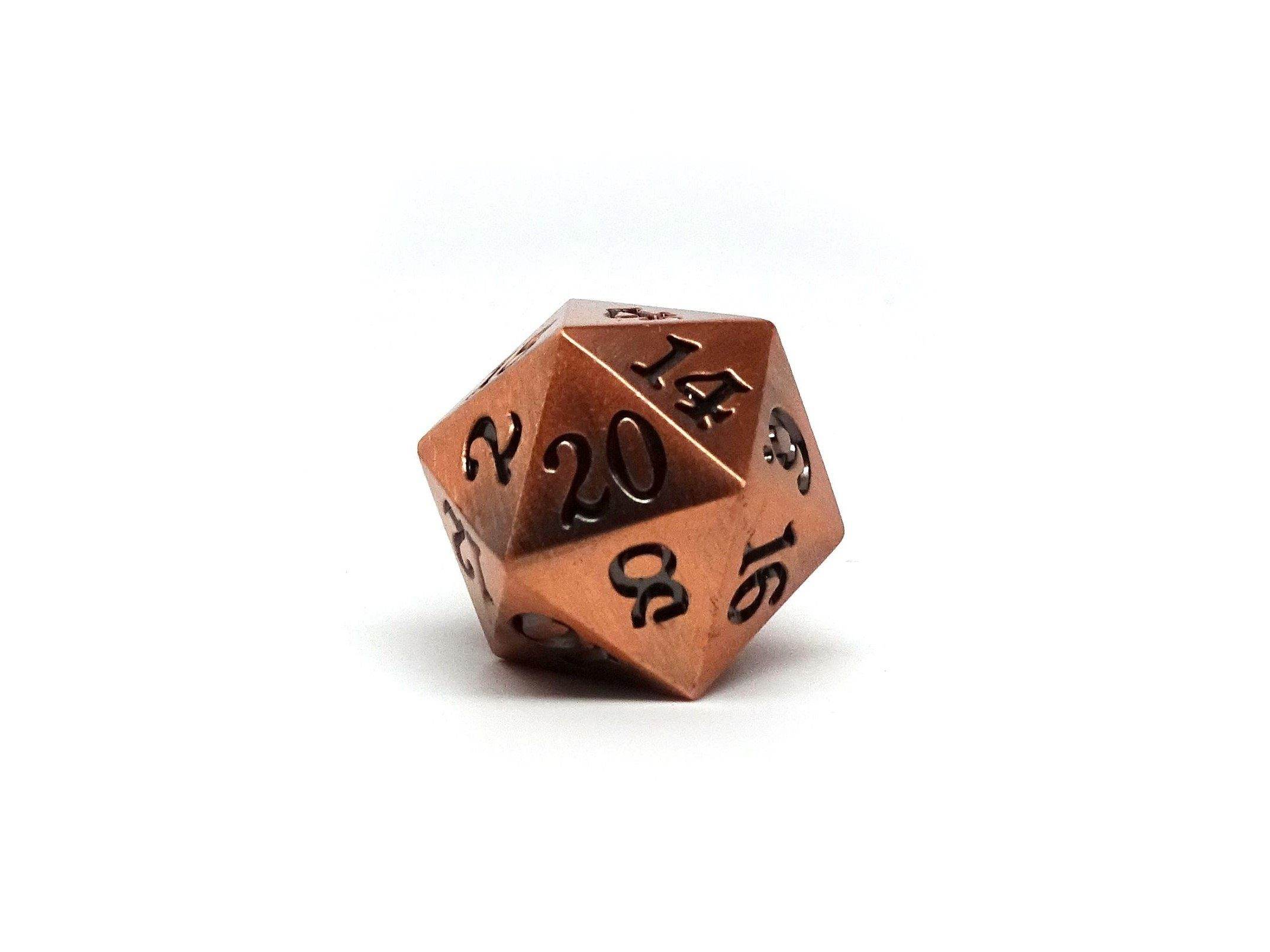 4 Pack Legendary Metal D20 Dice Set - 